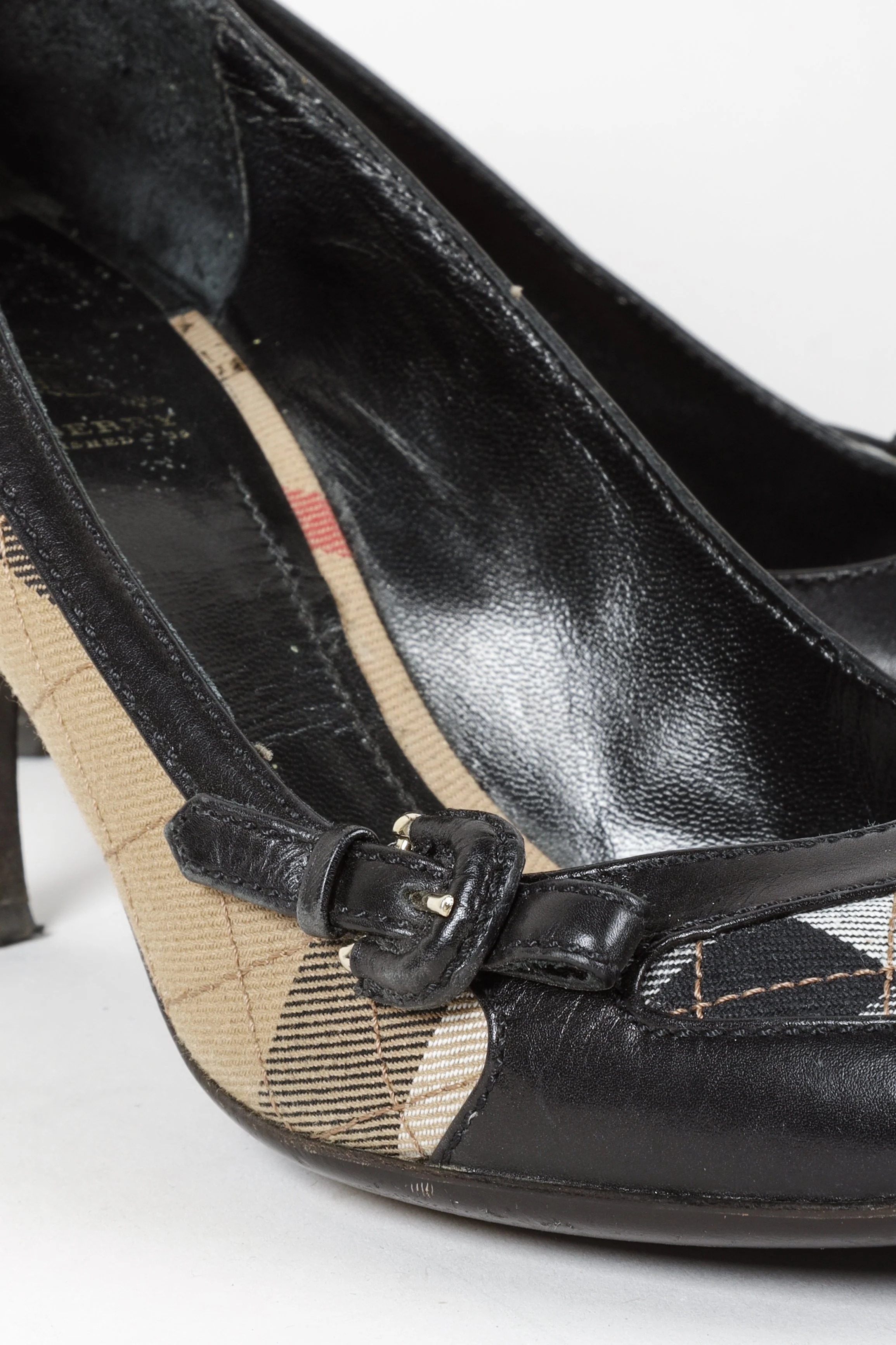 Burberry House Check Canvas Heels BLOGGER ARMOIRE